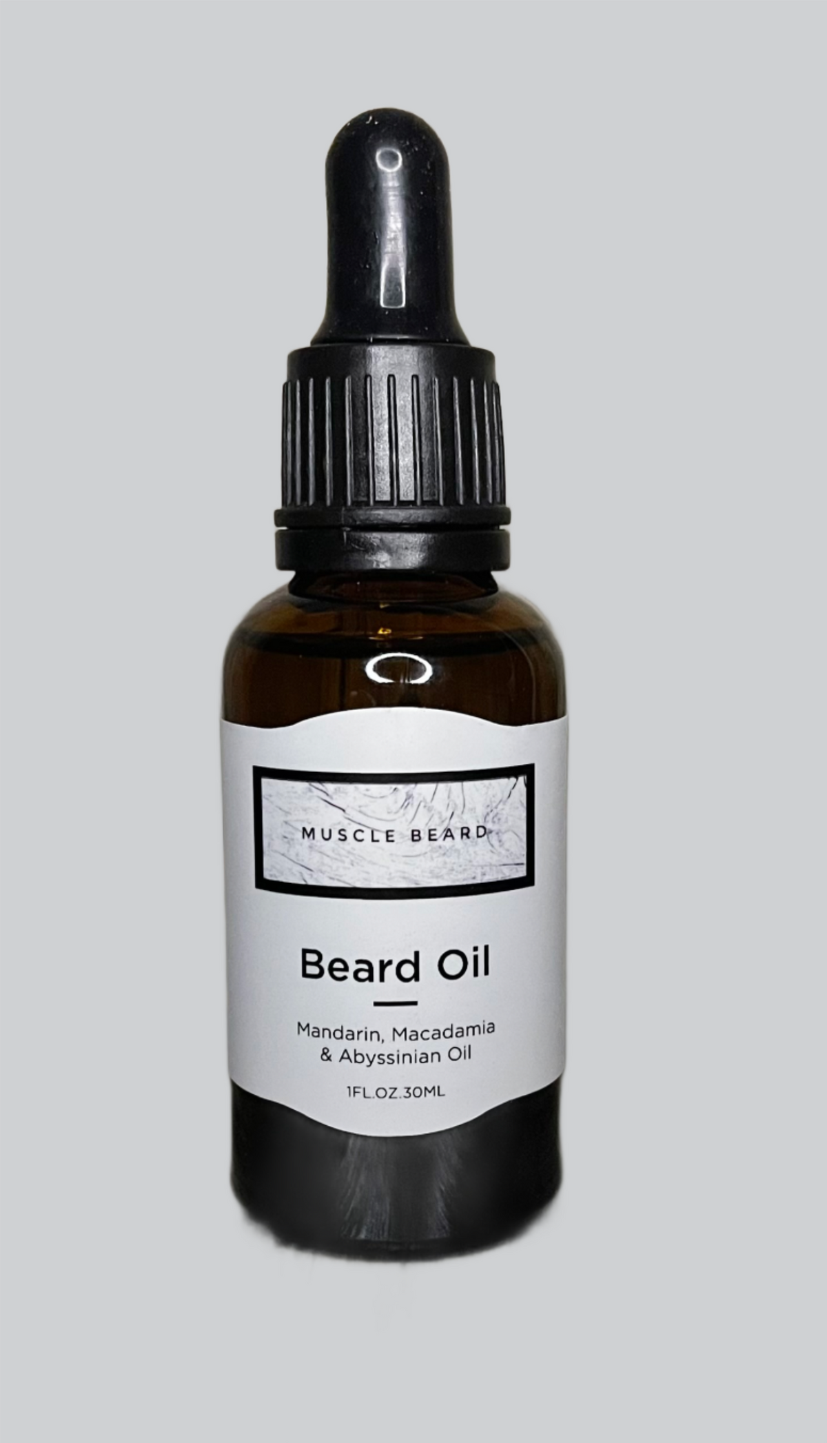 Bearded man with hair.